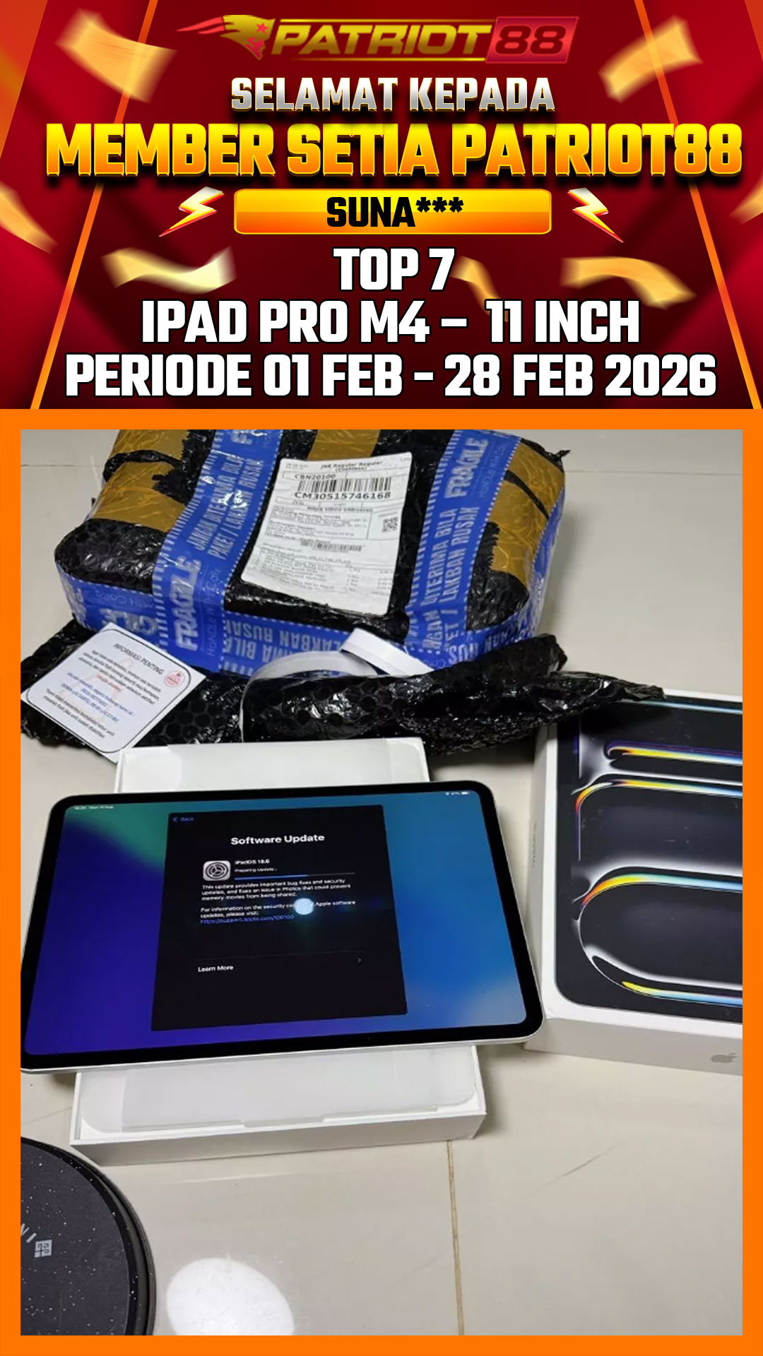 Bukti IPAD PRO M4 – 11 INCH