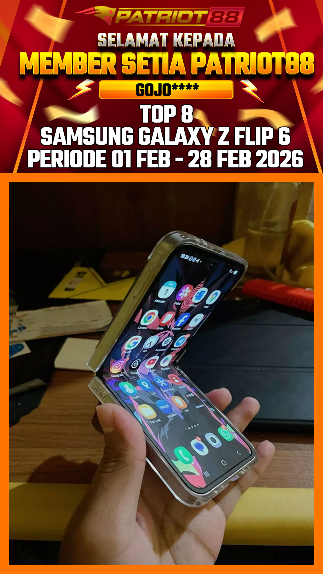 Bukti SAMSUNG GALAXY Z FLIP 6