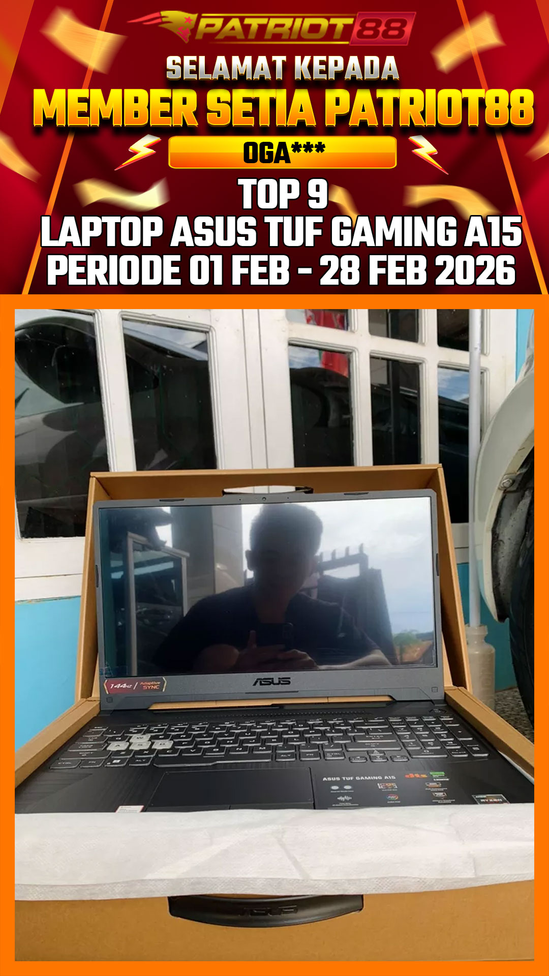 Bukti LAPTOP ASUS TUF GAMING A15