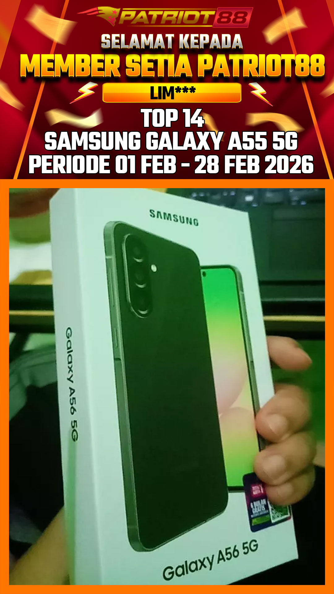 Bukti SAMSUNG GALAXY A55 5G