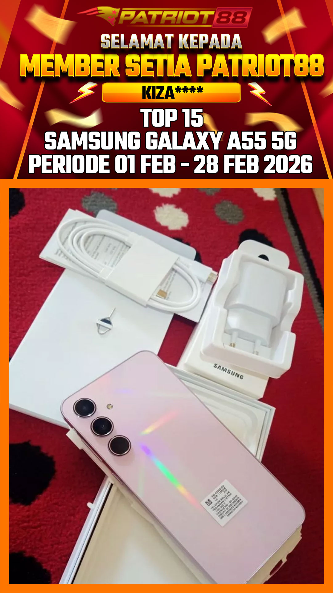 Bukti SAMSUNG GALAXY A55 5G