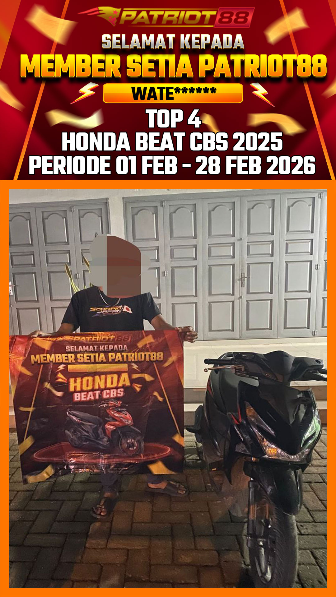 Bukti HONDA BEAT CBS 2025