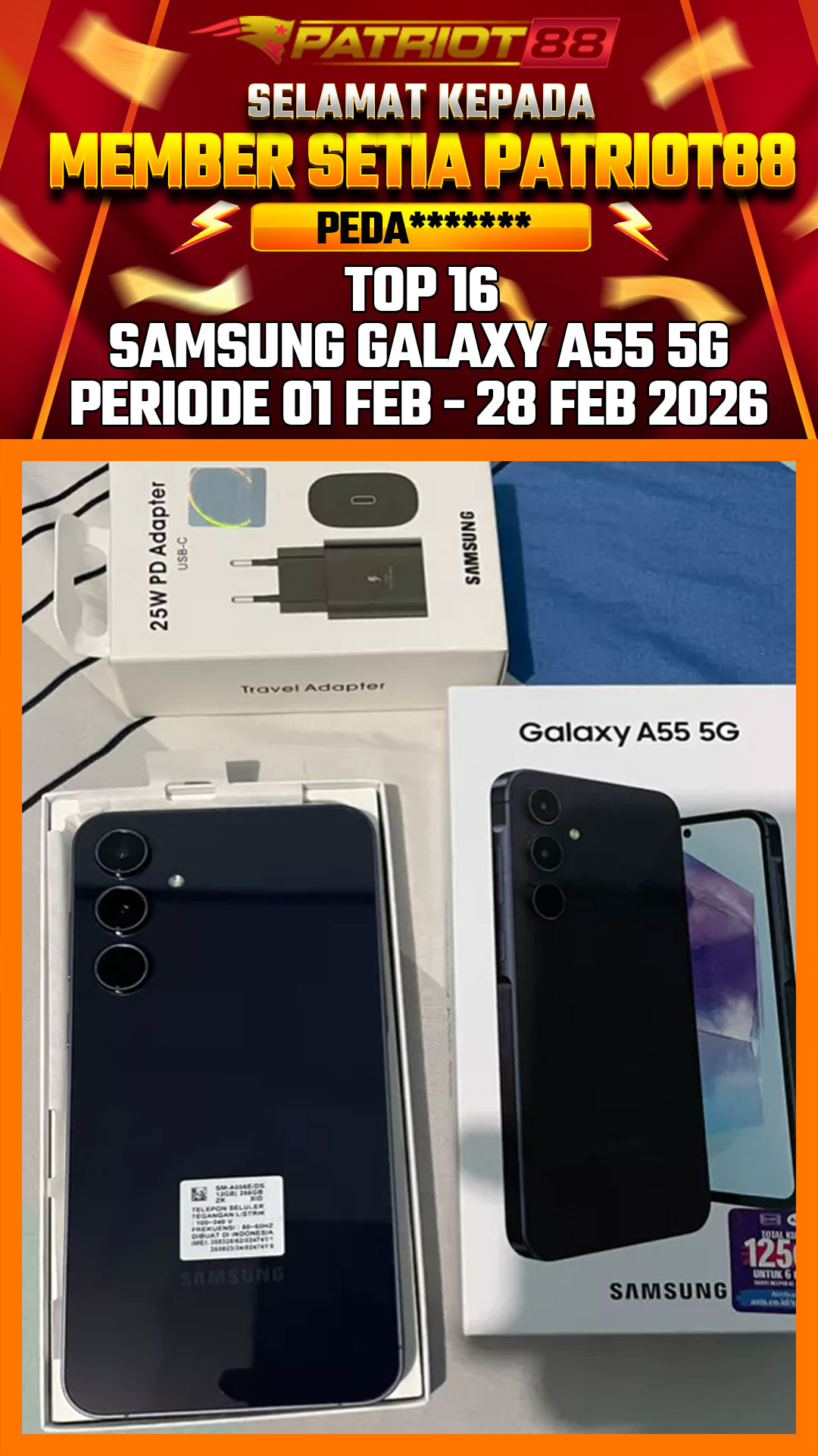 Bukti SAMSUNG GALAXY A55 5G