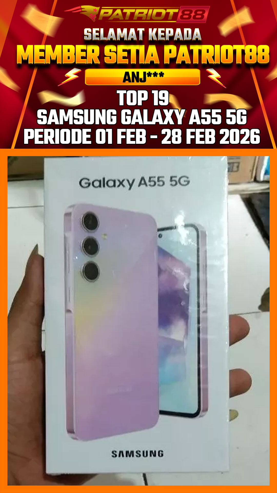Bukti SAMSUNG GALAXY A55 5G