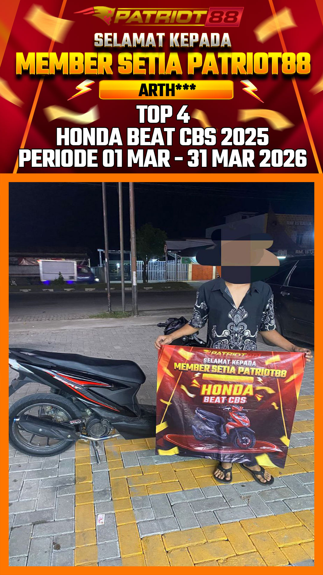 Bukti HONDA BEAT CBS 2025