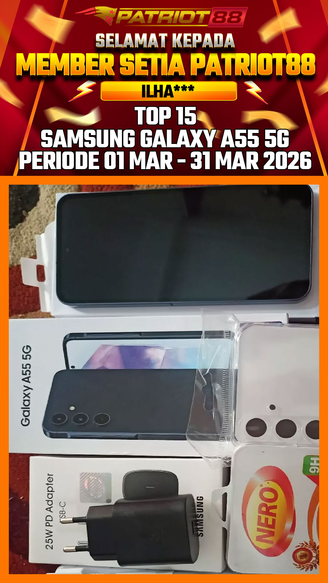 Bukti SAMSUNG GALAXY A55 5G
